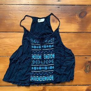 Hollister Needlepoint Tank Top